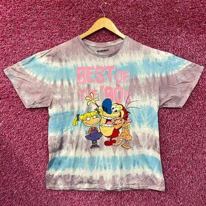 Nickelodeon Best Of The 90's Cartoons Tie Dye T-Shirt XL